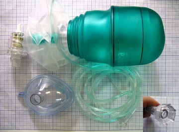 Kruška za umjetnu ventilaciju pluća. Vrećica za respiratornu reanimaciju. Slika 1. Uklanjanje stranog tijela iz nosa