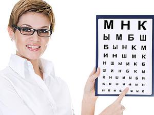 جدول جدول sivtseva برای تست چشم انداز. سیستم ها و قوانین برای تعیین حدت بینایی