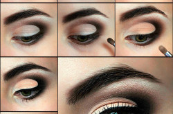 Makeup vzorky na svetlo zelené tyrkysové oči. Krásny makeup pre zelené oči