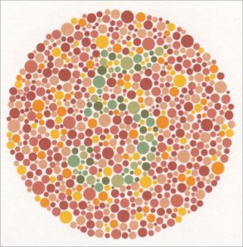 جدول برای بررسی بینایی رانندگان. اختلالات بینایی رنگ